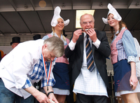 Präsident Christian Weber und Matjeshermann